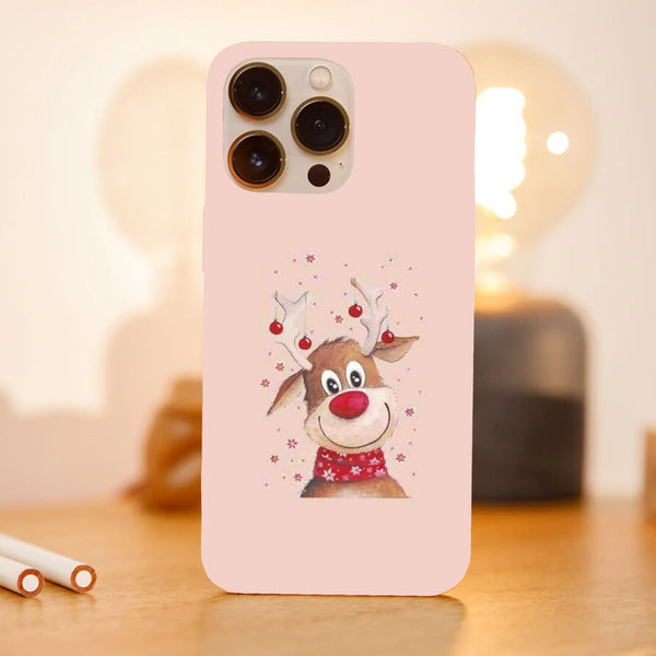Husa Craciun compatibila cu Apple iPhone 15 Pro Max model Kawaii reindeer, Silicon, TPU, Viceversa - Viceversa