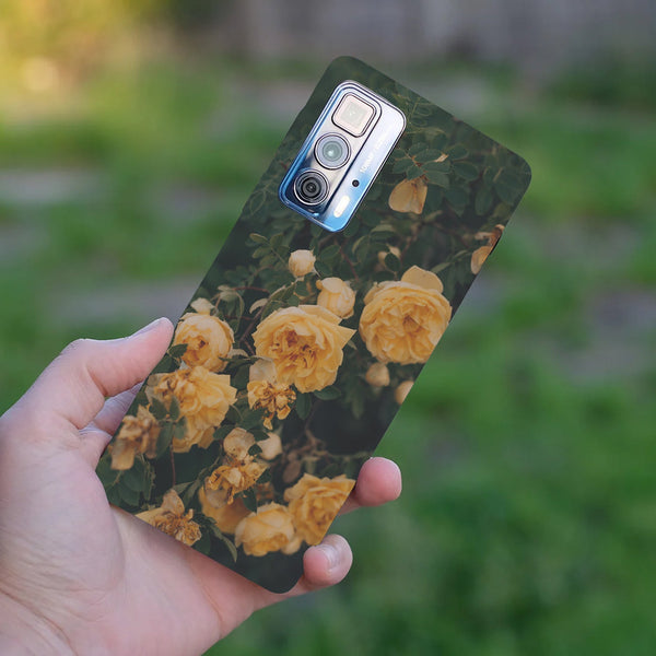 Husă din silicon Motorola G22 cu O g22 golden celebration rose