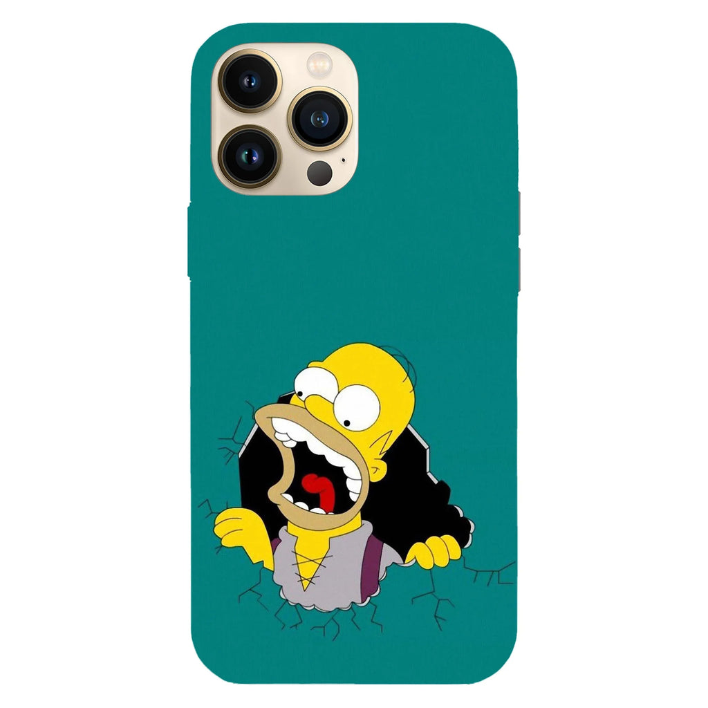 Husa compatibila cu Apple iPhone 15 Pro Max model Hungry Homer, Silicon, TPU, Viceversa - Viceversa