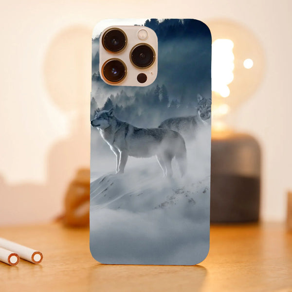Husa compatibila cu Apple iPhone 15 Pro model Nordic art wolf, Silicon, TPU, Viceversa - Viceversa