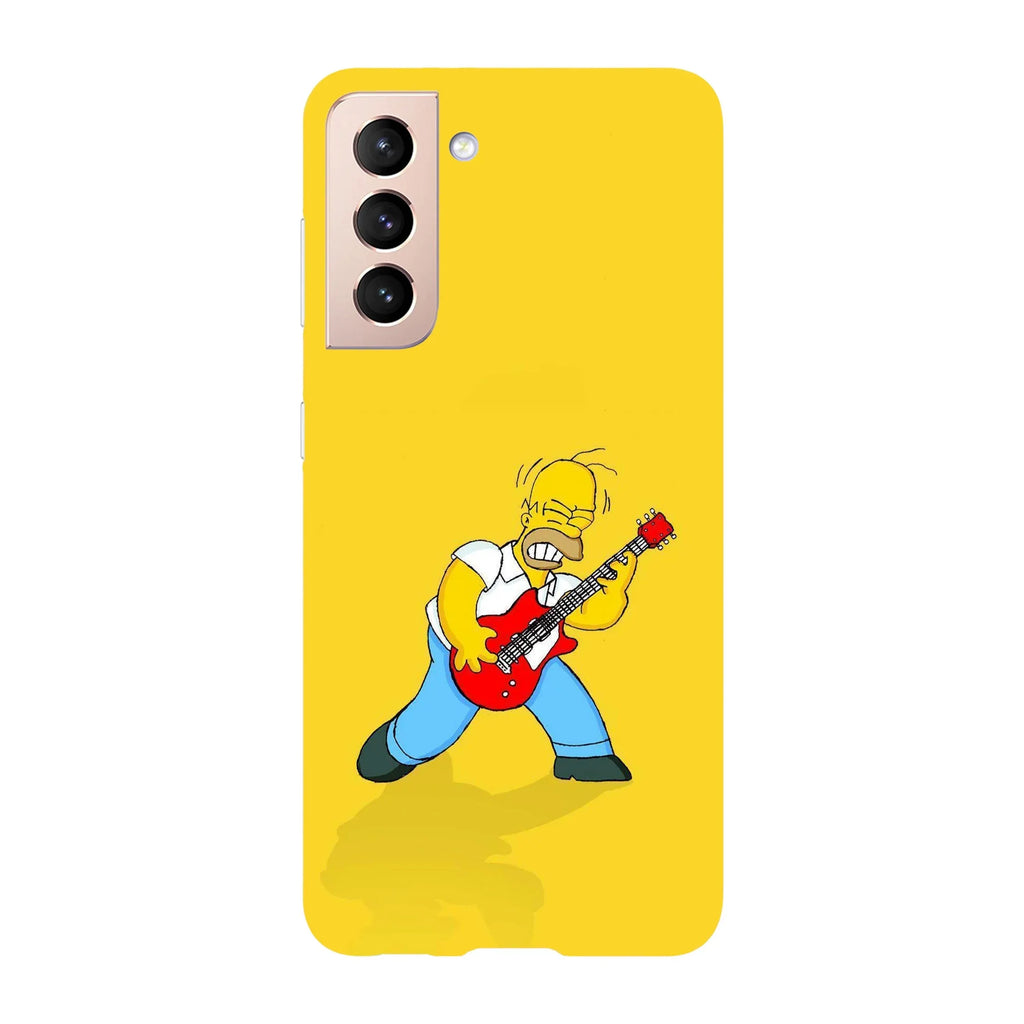 Husa compatibila cu Samsung Galaxy S22 Ultra model Homer Simson Rockstar, Silicon, TPU, Viceversa - Viceversa