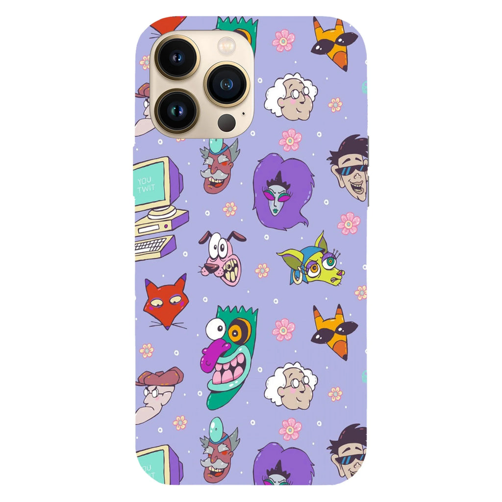 Husa compatibila cu Apple iPhone 15 Pro Max model Courage the Cowardly dog ooga booga, Silicon, TPU, Viceversa - Viceversa