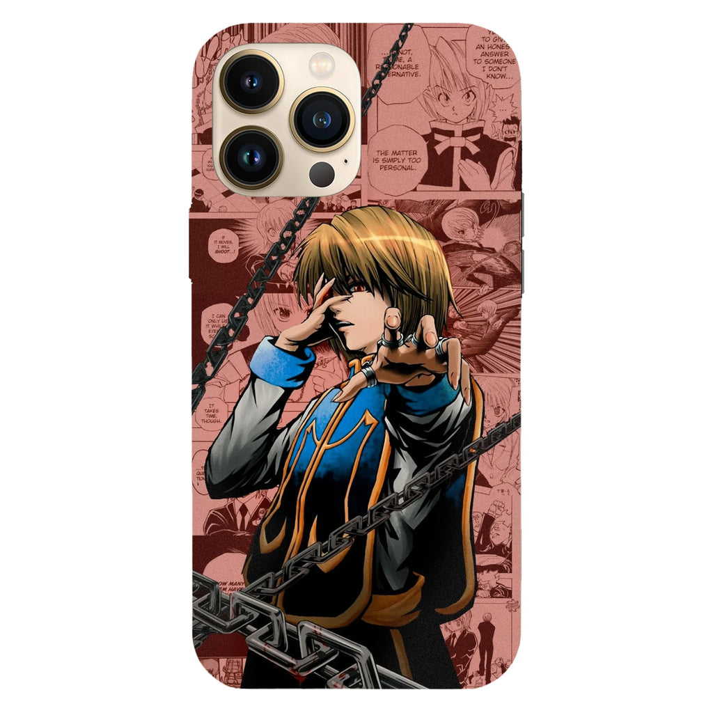 Husa telefon compatibila cu Apple iPhone 15 Pro, Viceversa, model Kurapika Manga Hunter x Hunter, Silicon, TPU - Viceversa