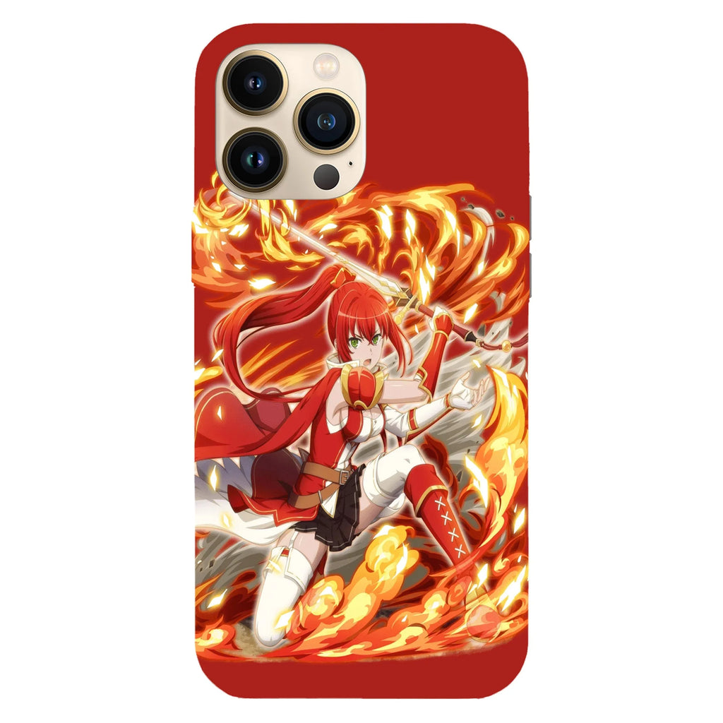 Husa telefon compatibila cu Apple iPhone 15 Pro, Viceversa, model Crimson executioner DanMachi, Silicon, TPU - Viceversa