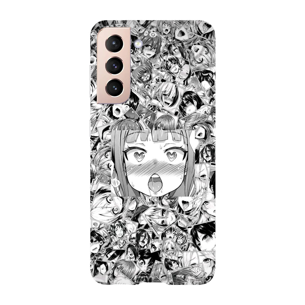 Husa compatibila cu Samsung Galaxy S22 Ultra model Ahegao Black&White, Silicon, TPU, Viceversa - Viceversa