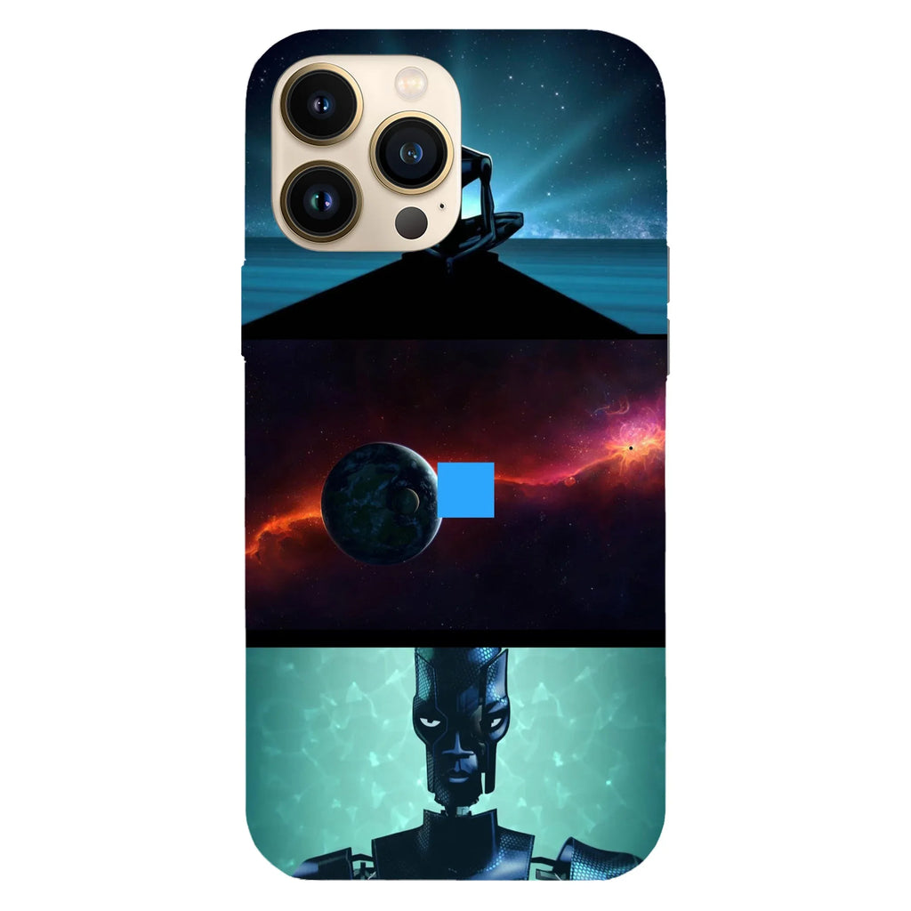 Husa telefon compatibila cu Apple iPhone 15 Plus, Viceversa, model Zima Blue Love Death Robots, Silicon, TPU - Viceversa