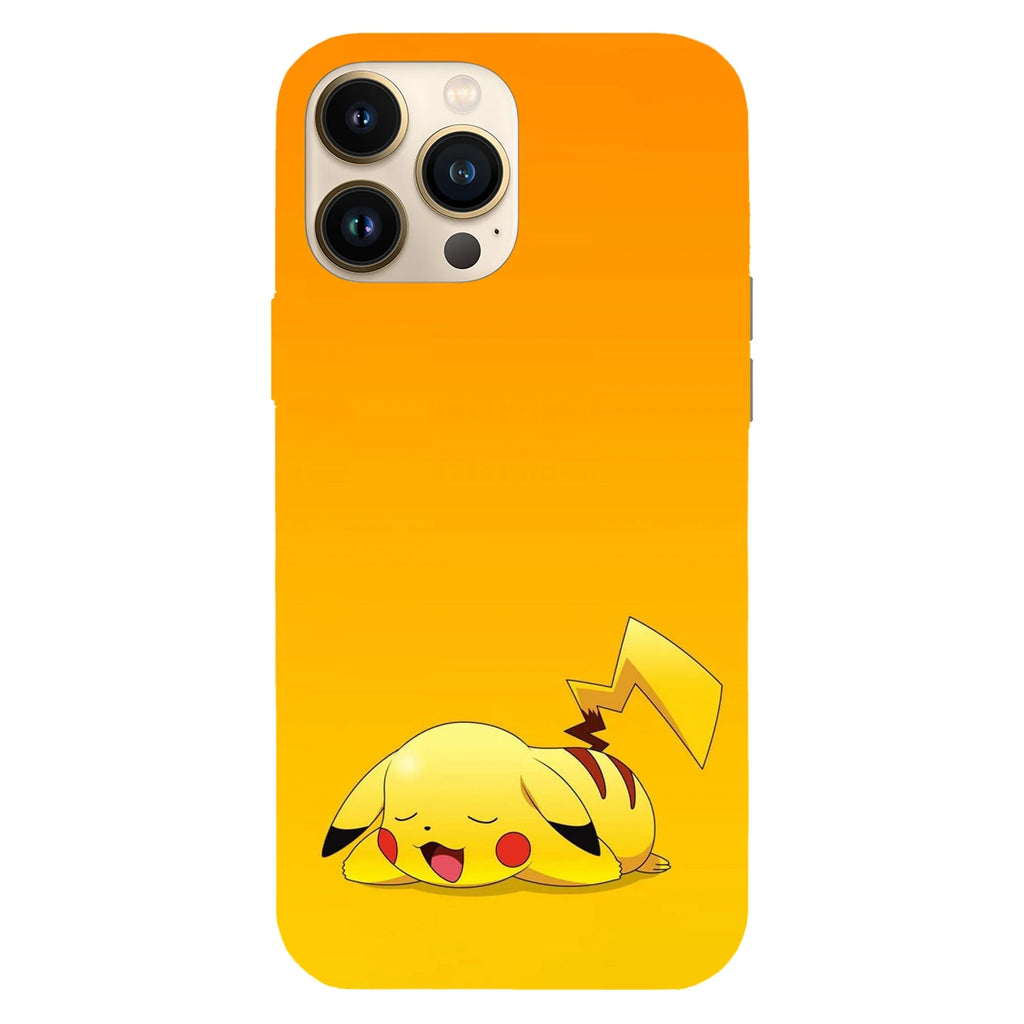 Husa compatibila cu Apple iPhone 15 Pro Max model Tired Pikachu, Silicon, TPU, Viceversa - Viceversa