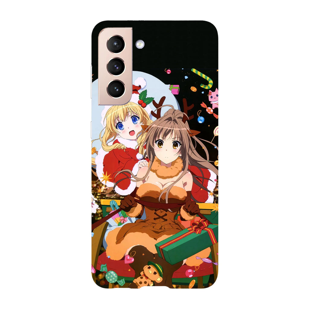 Husa Craciun compatibila cu Samsung Galaxy S22 Ultra model Amagi Anime Christmas, Silicon, TPU, Viceversa - Viceversa