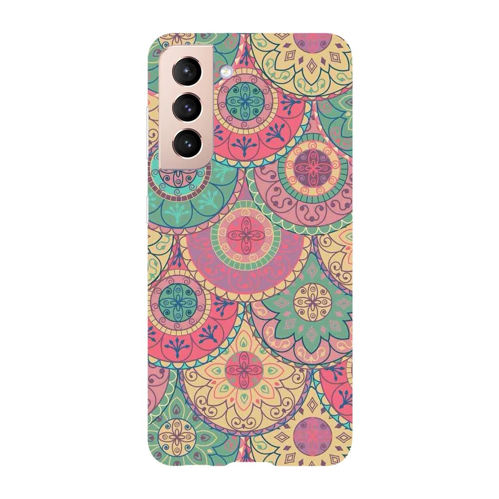 Husa compatibila cu Samsung Galaxy S22 Ultra model Mandala pastel colors, Silicon, TPU, Viceversa - Viceversa