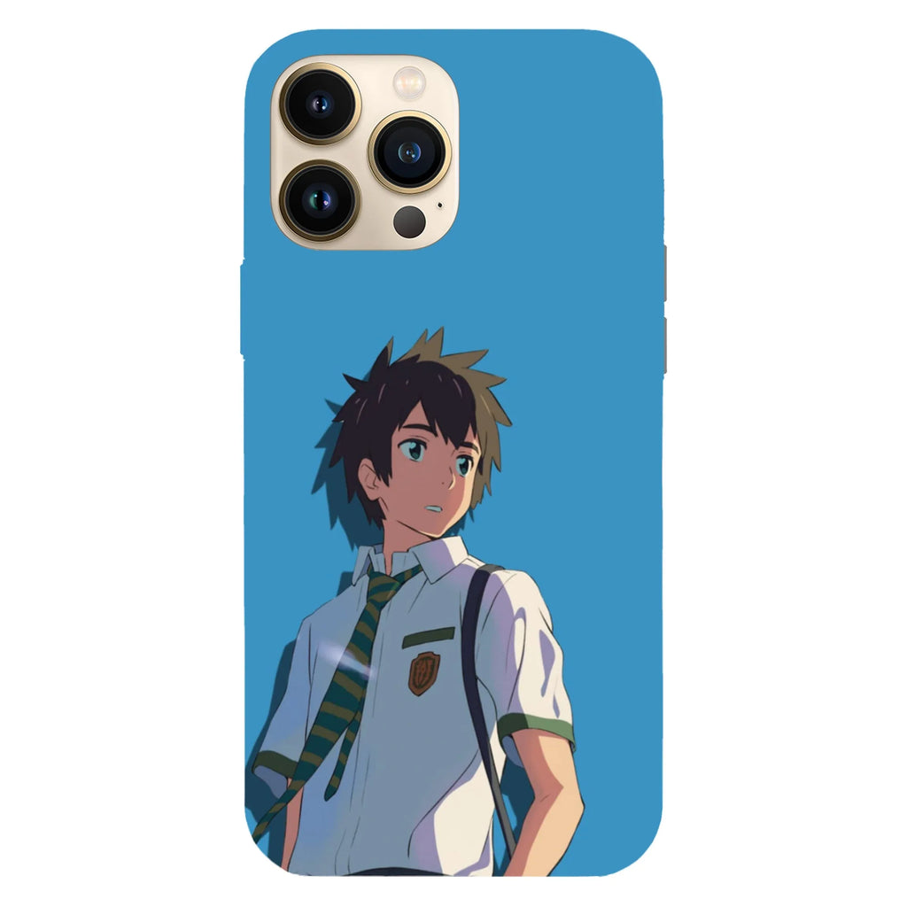 Husa telefon compatibila cu Apple iPhone 15 Plus, Viceversa, model Taki Tachibana Your Name, Silicon, TPU - Viceversa