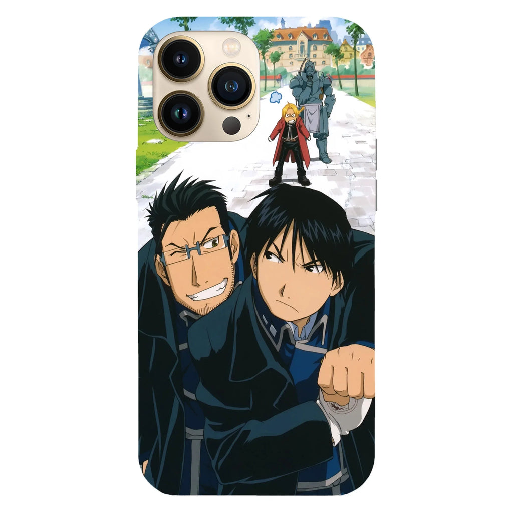 Husa telefon compatibila cu Apple iPhone 15 Plus, Viceversa, model Roy Mustang and Maes Hughes Full Metal Achemist, Silicon, TPU - Viceversa