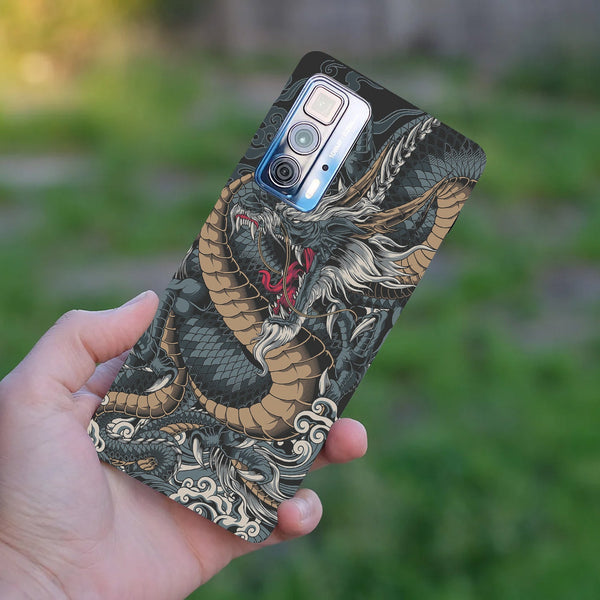 Husă din silicon Motorola G51 cu Dragon