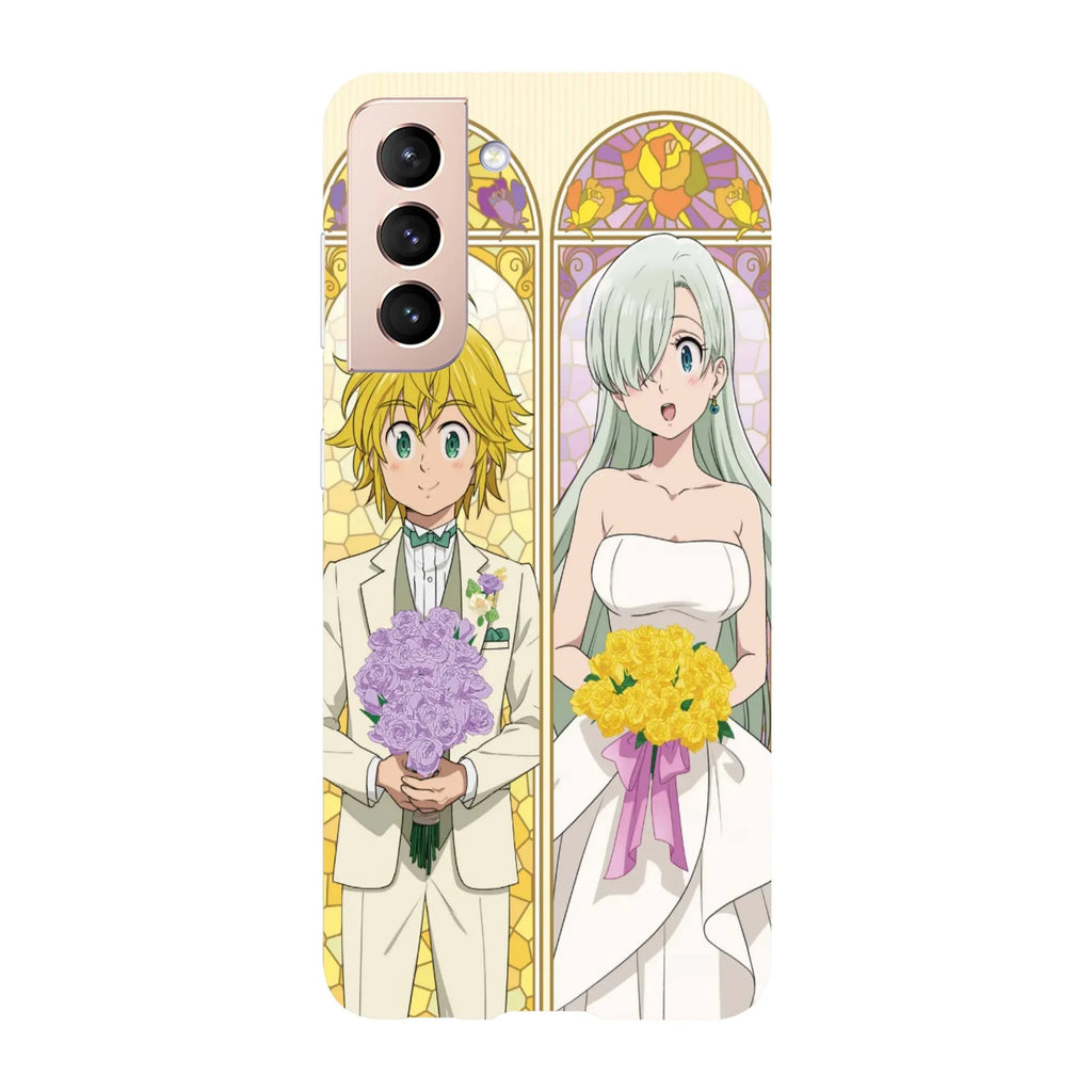 Husa compatibila cu Samsung Galaxy S22 Ultra model Meliodas and Elizabeth 7 Deadly Sins, Silicon, TPU, Viceversa - Viceversa