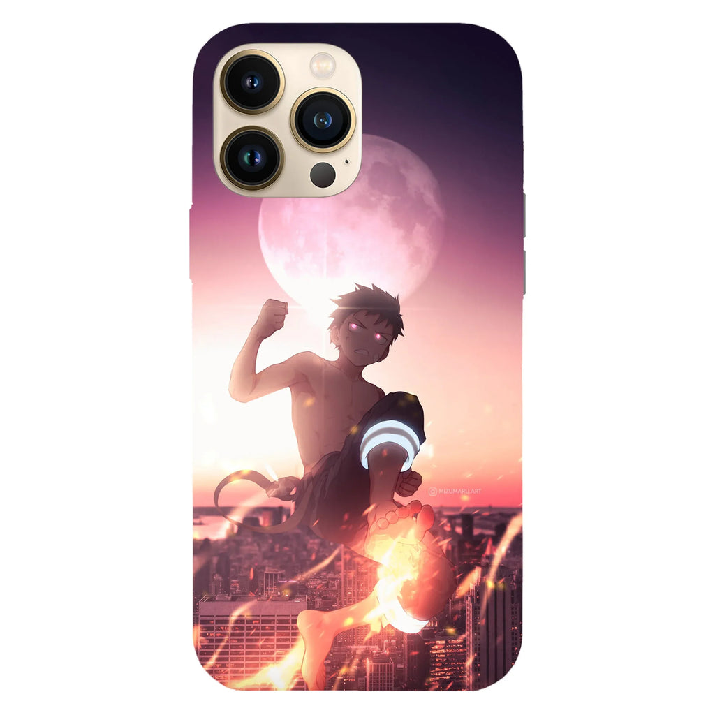 Husa telefon compatibila cu Apple iPhone 15 Plus, Viceversa, model Shinra Kusakabe Dr Stone, Silicon, TPU - Viceversa