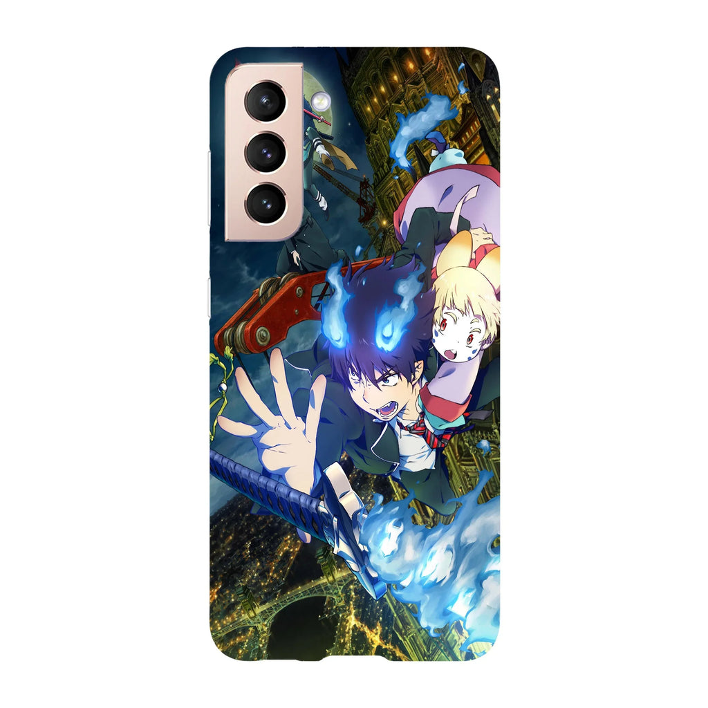 Husa compatibila cu Samsung Galaxy S22 Ultra model Blue Exorcist battle, Silicon, TPU, Viceversa - Viceversa