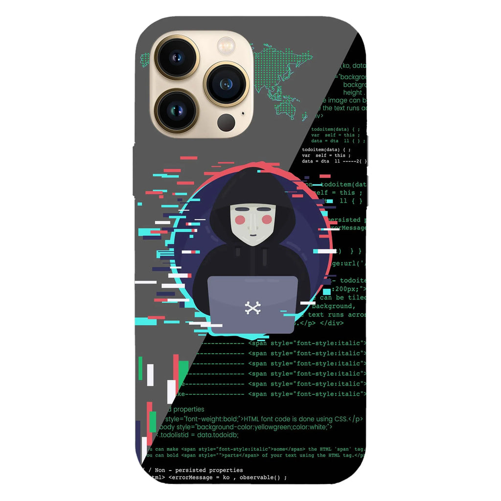 Husa compatibila cu Apple iPhone 15 Pro Max model Cyber crime, Silicon, TPU, Viceversa - Viceversa