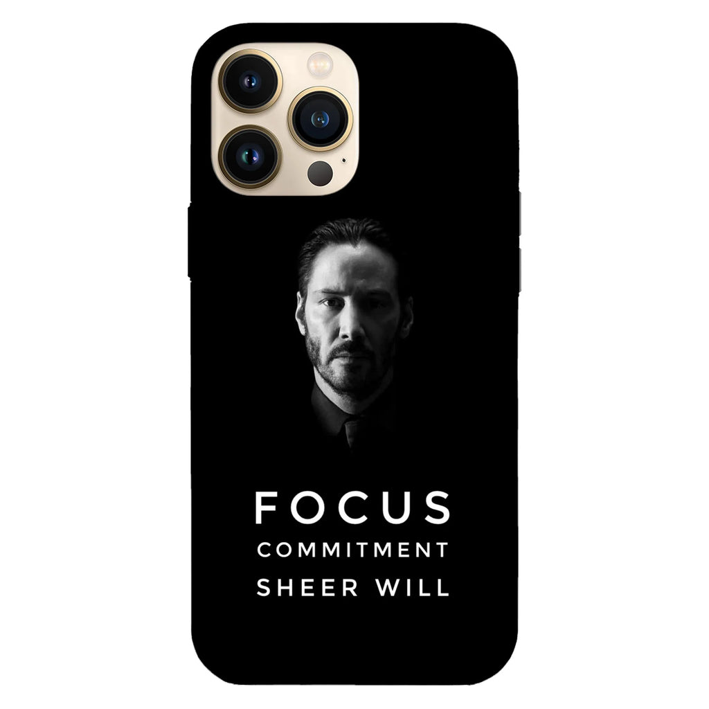 Husa telefon compatibila cu Apple iPhone 15 Plus, Viceversa, model Focus John Wick, Silicon, TPU - Viceversa