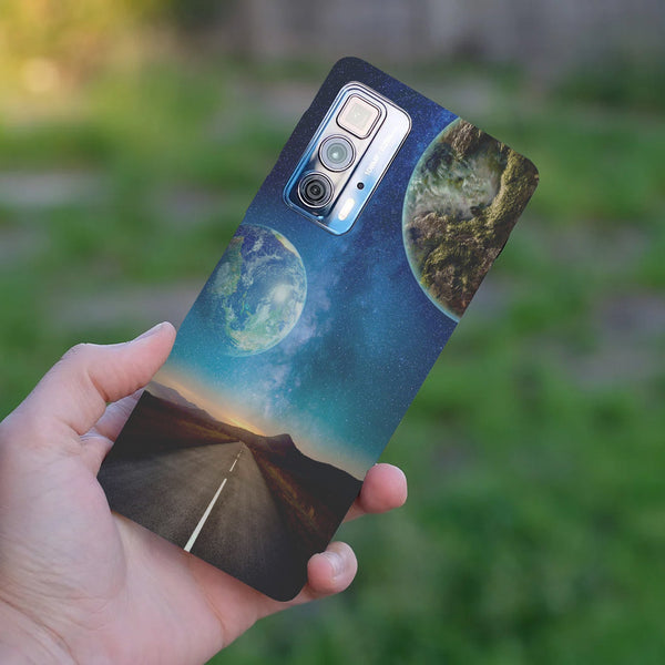 Husă din silicon Motorola Edge 20 Lite cu Milky way road