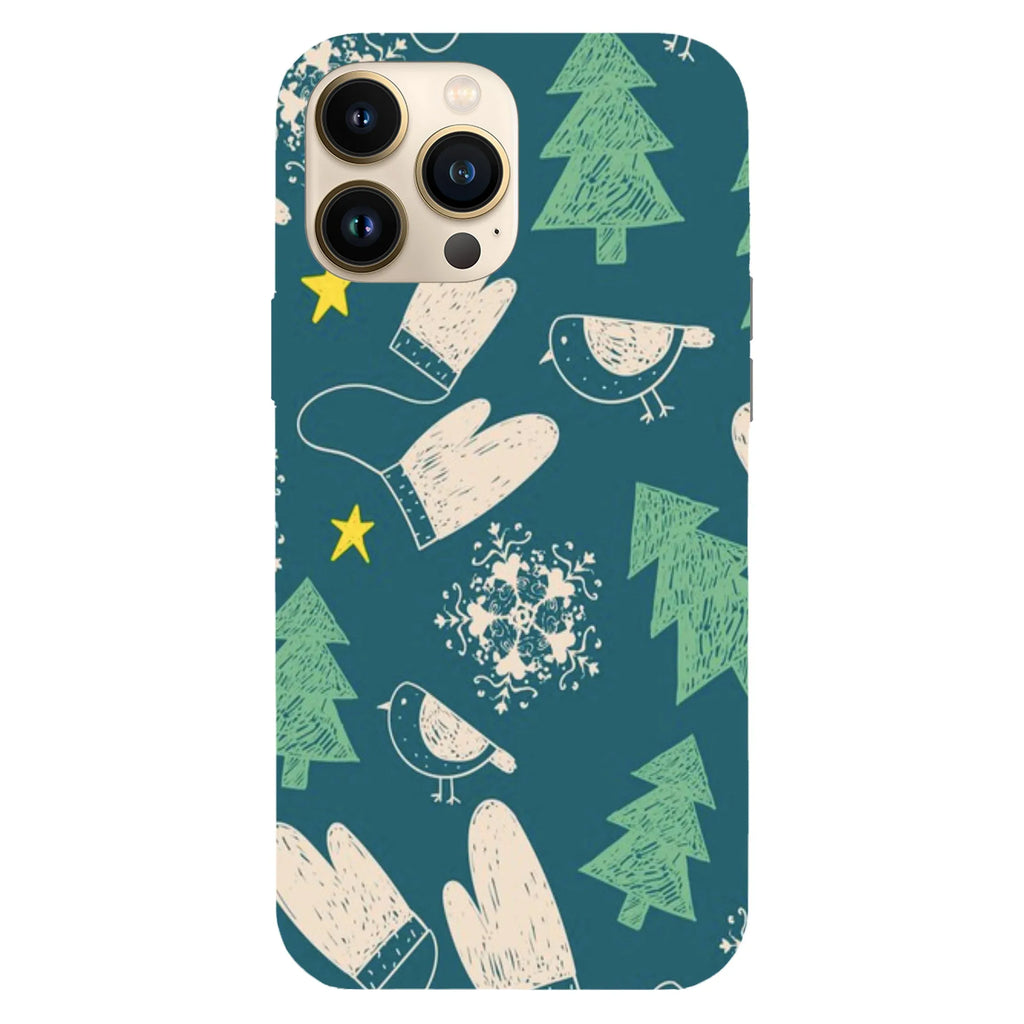 Husa Craciun compatibila cu Apple iPhone 15 Pro model Christmas mittens, Silicon, TPU, Viceversa - Viceversa
