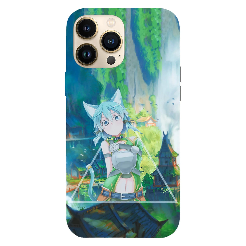Husa telefon compatibila cu Apple iPhone 15 Pro, Viceversa, model Asada Shino Sword Art Online, Silicon, TPU - Viceversa