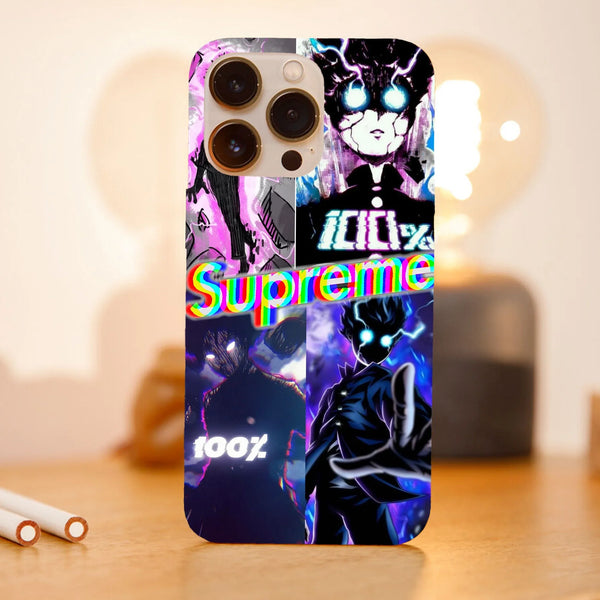Husa telefon compatibila cu Apple iPhone 15 Pro, Viceversa, model Supreme Mob Psycho 100, Silicon, TPU - Viceversa