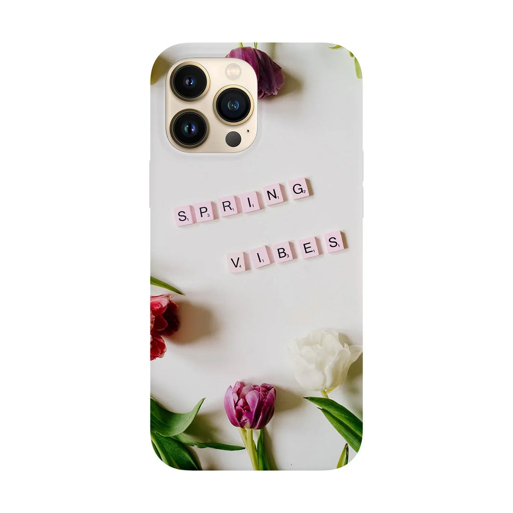 Husa compatibila cu Apple iPhone 15 model Spring Vibes, Silicon, TPU, Viceversa - Viceversa
