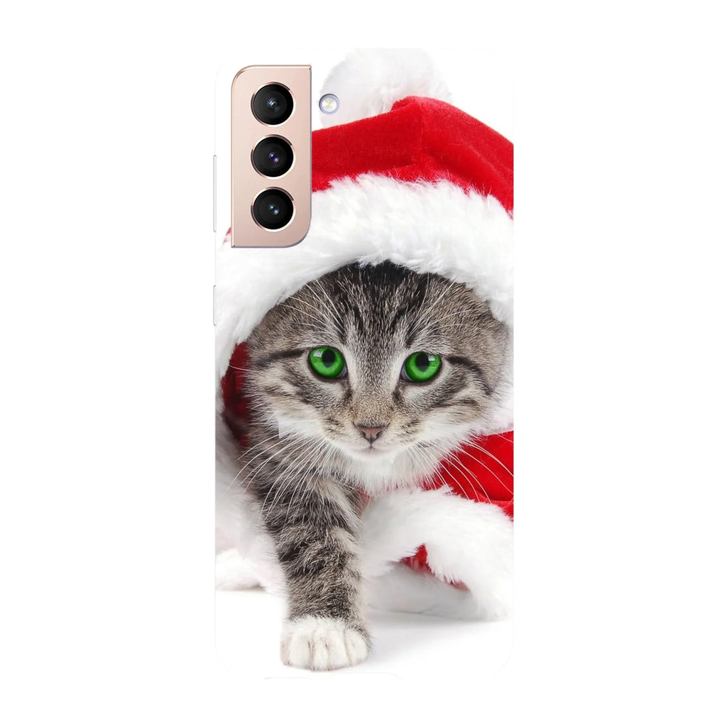 Husa Craciun compatibila cu Samsung Galaxy S22 Ultra model Kitty Christmas, Silicon, TPU, Viceversa - Viceversa