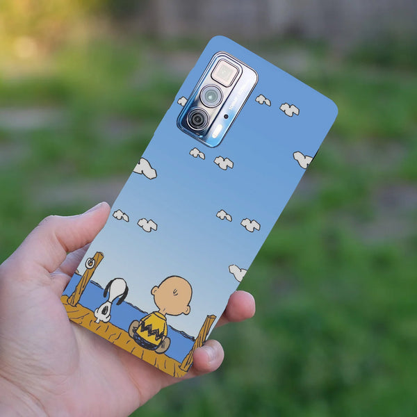 Husă din silicon Motorola G71 5G cu 71 5g snoopy contemplating