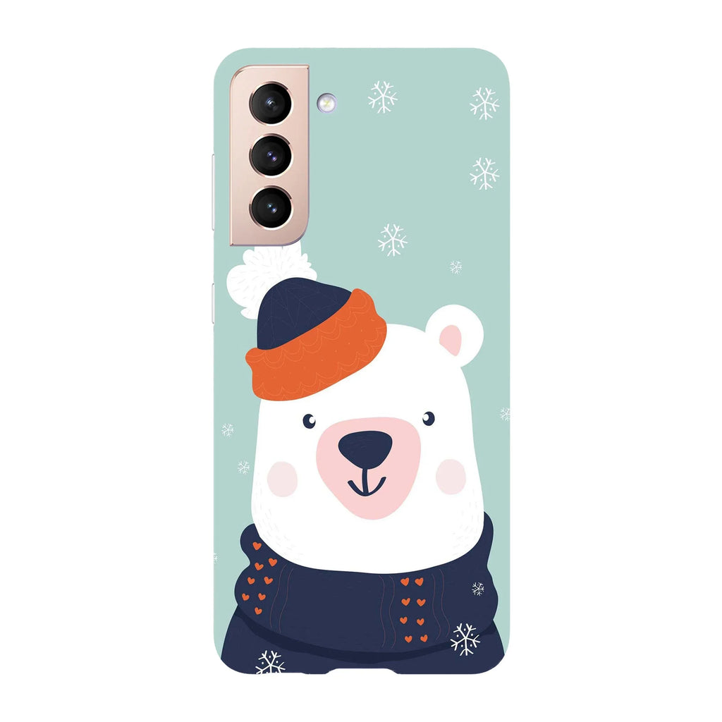 Husa Craciun compatibila cu Samsung Galaxy S22 Ultra model Kawaii Christmas bear, Silicon, TPU, Viceversa - Viceversa