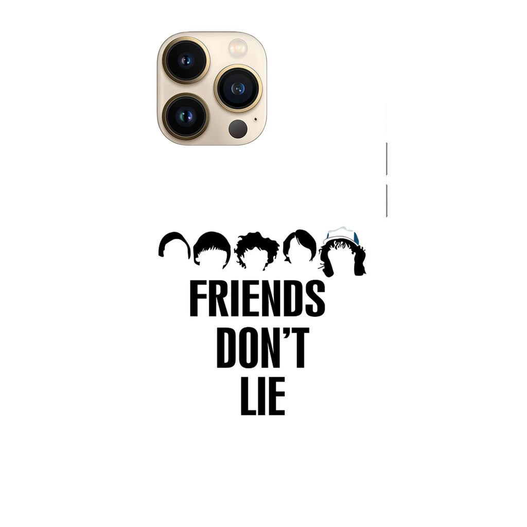 Husa telefon compatibila cu Apple iPhone 15, Viceversa, model Friends Dont Lie Stranger things, Silicon, TPU - Viceversa