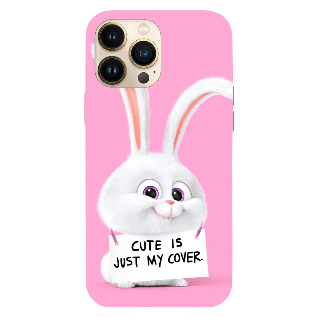 Husa compatibila cu Apple iPhone 15 Plus, Viceversa, model Cute is just my cover pink edition The Secret Life of Pets , Silicon, TPU - Viceversa