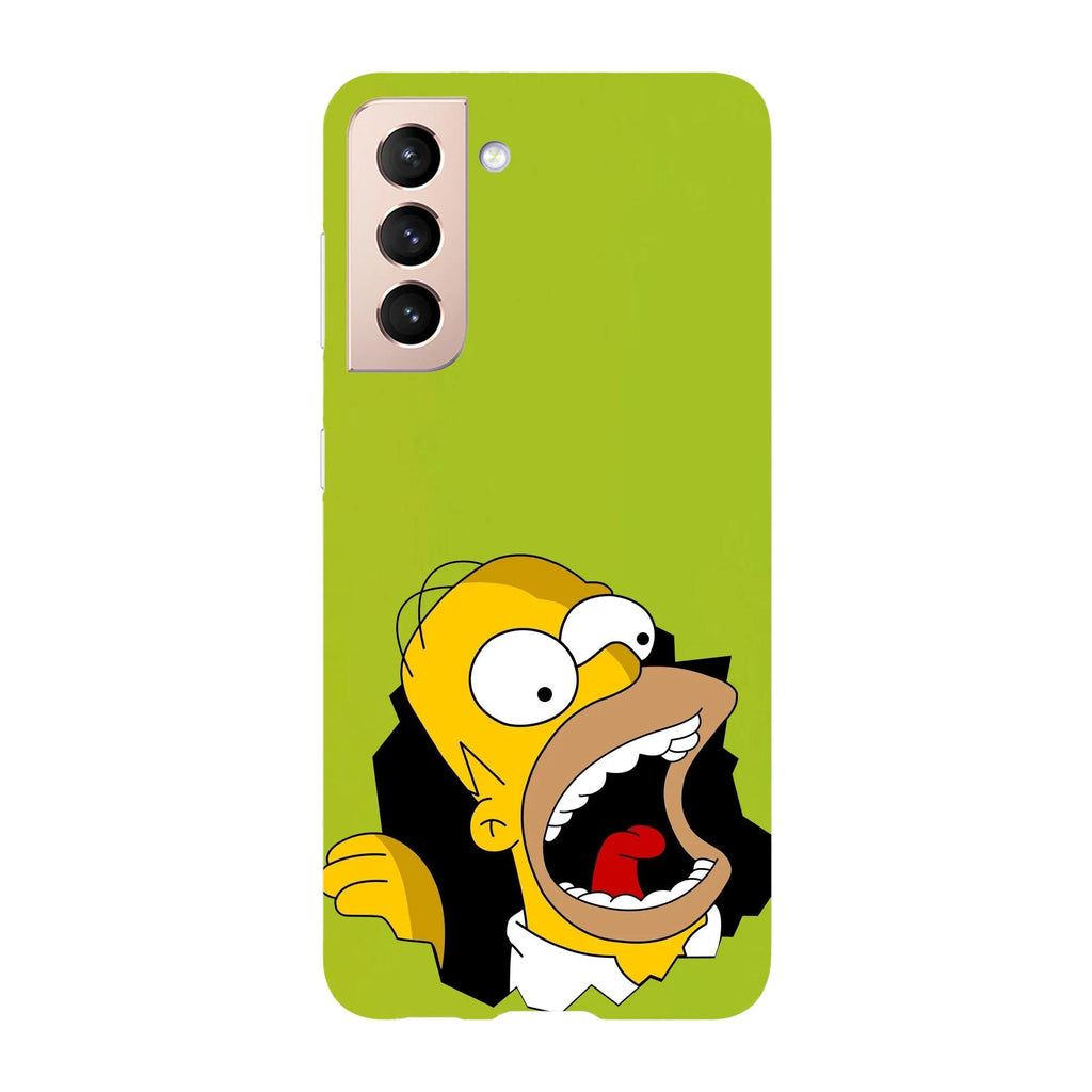 Husa compatibila cu Samsung Galaxy S22 Ultra model I'm hungry Homer Simson, Silicon, TPU, Viceversa - Viceversa