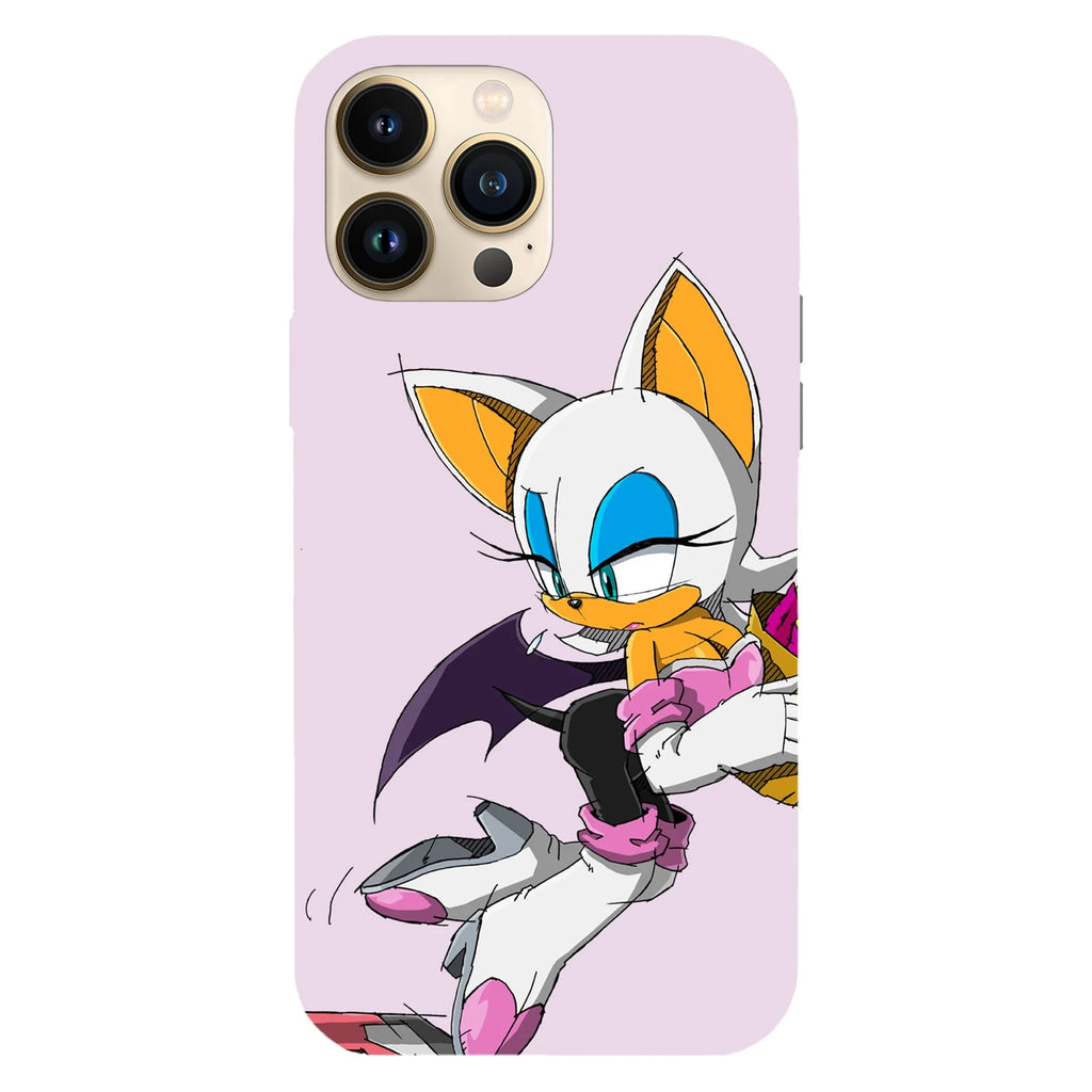 Husa telefon compatibila cu Apple iPhone 15, Viceversa, model Rouge Sonic The Hedgehog, Silicon, TPU - Viceversa