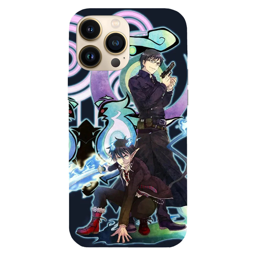 Husa telefon compatibila cu Apple iPhone 15 Pro, Viceversa, model Blue exorcist, Silicon, TPU - Viceversa