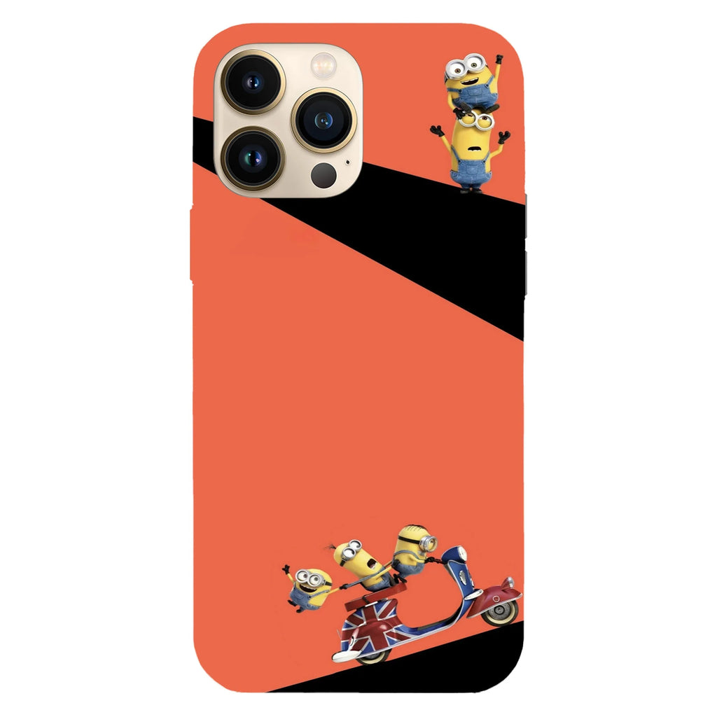 Husa compatibila cu Apple iPhone 15 Plus, Viceversa, model England ride minions , Silicon, TPU - Viceversa