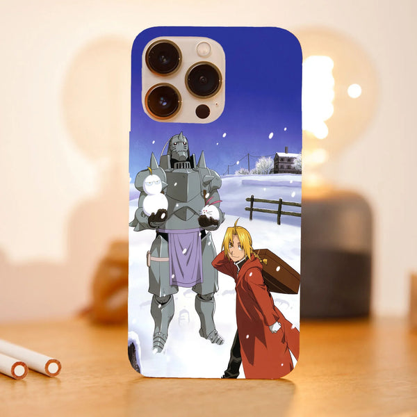 Husa telefon compatibila cu Apple iPhone 15 Pro, Viceversa, model Snow Fight Full Metal Alchemists, Silicon, TPU - Viceversa