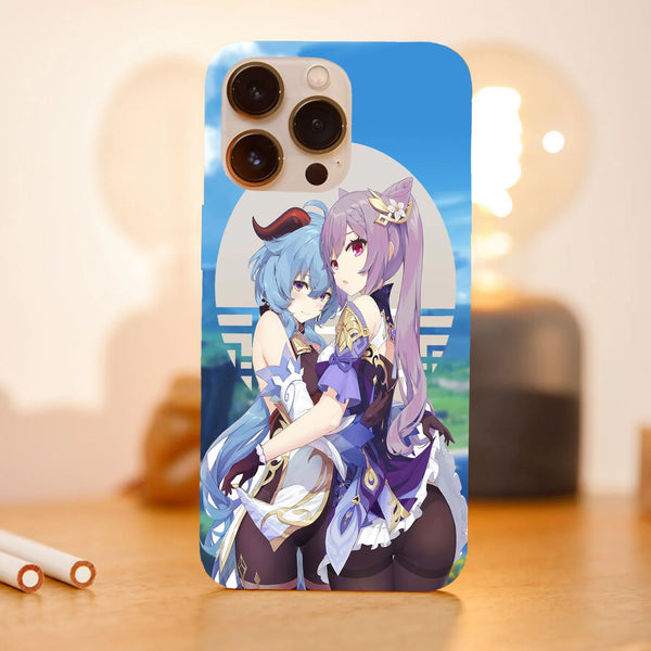 Husa compatibila cu Apple iPhone 15 Pro Max model Keqing Genshin Impact, Silicon, TPU, Viceversa - Viceversa