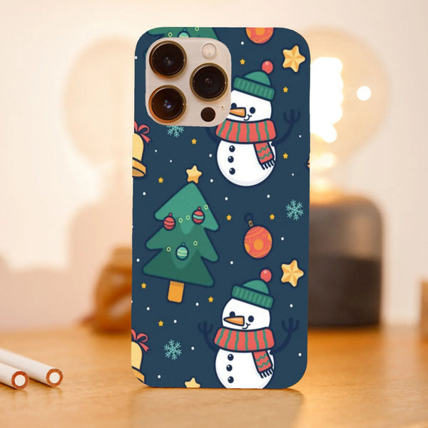 Husa Craciun compatibila cu Apple iPhone 15 Pro Max model Kawaii snowman, Silicon, TPU, Viceversa - Viceversa