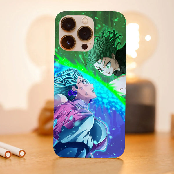 Husa telefon compatibila cu Apple iPhone 15 Plus, Viceversa, model Tatsumaki and Pyskos One Punch Man, Silicon, TPU - Viceversa