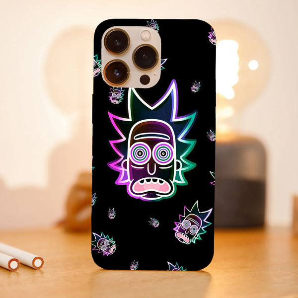 Husa compatibila cu Apple iPhone 15 Pro Max model Neon Rick, Silicon, TPU, Viceversa - Viceversa