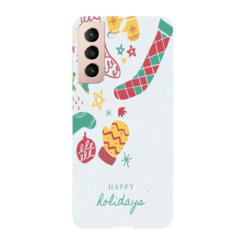 Husa Craciun compatibila cu Samsung Galaxy S22 Ultra model Christmas Socks, Silicon, TPU, Viceversa - Viceversa