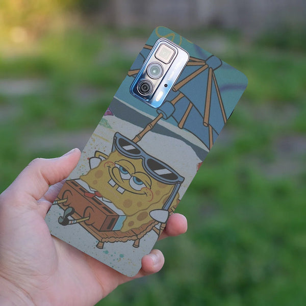 Husă din silicon Motorola G22 cu O g22 sponge bob chilling
