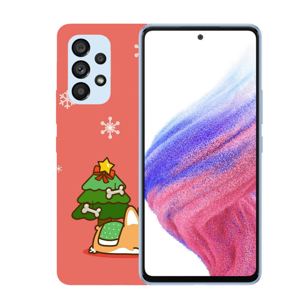 Husă din silicon — APPPlaza - Best Sellers, Cu samsung galaxy xcover 5 kawaii corgi christmas