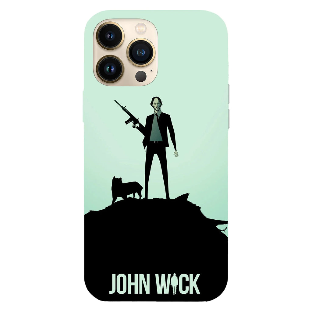 Husa telefon compatibila cu Apple iPhone 15 Plus, Viceversa, model Cartoon John Wick, Silicon, TPU - Viceversa