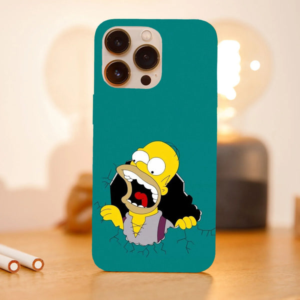 Husa compatibila cu Apple iPhone 15 Pro Max model Hungry Homer, Silicon, TPU, Viceversa - Viceversa