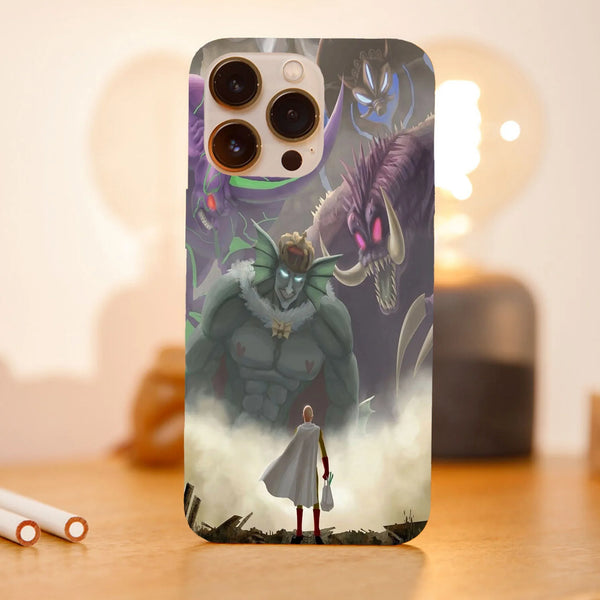 Husa telefon compatibila cu Apple iPhone 15 Pro, Viceversa, model Saimata Monster Fight One Punch Man, Silicon, TPU - Viceversa