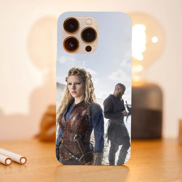 Husa telefon compatibila cu Apple iPhone 15 Pro, Viceversa, model Ragnar and Lagertha Vikings, Silicon, TPU - Viceversa