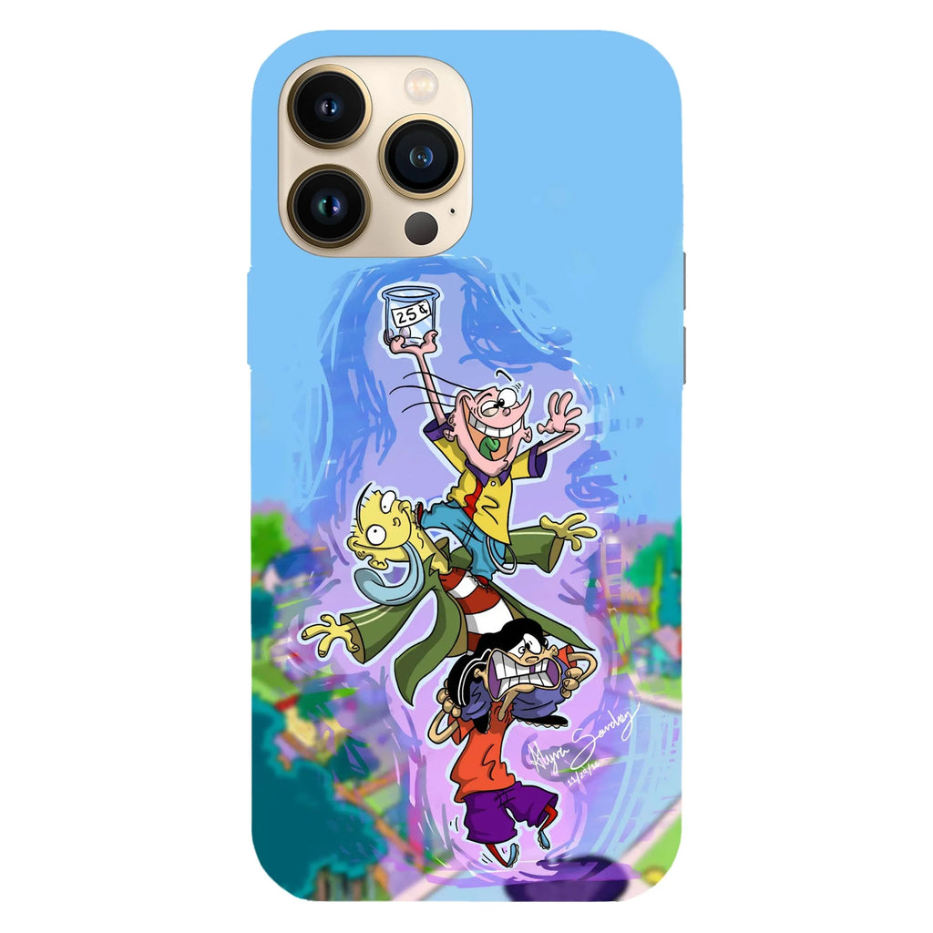 Husa compatibila cu Apple iPhone 15 Pro Max model Ed Edd n Eddy plans, Silicon, TPU, Viceversa - Viceversa