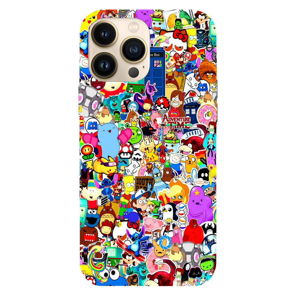 Husa compatibila cu Apple iPhone 15 Pro Max model Cartoons Universe, Silicon, TPU, Viceversa - Viceversa