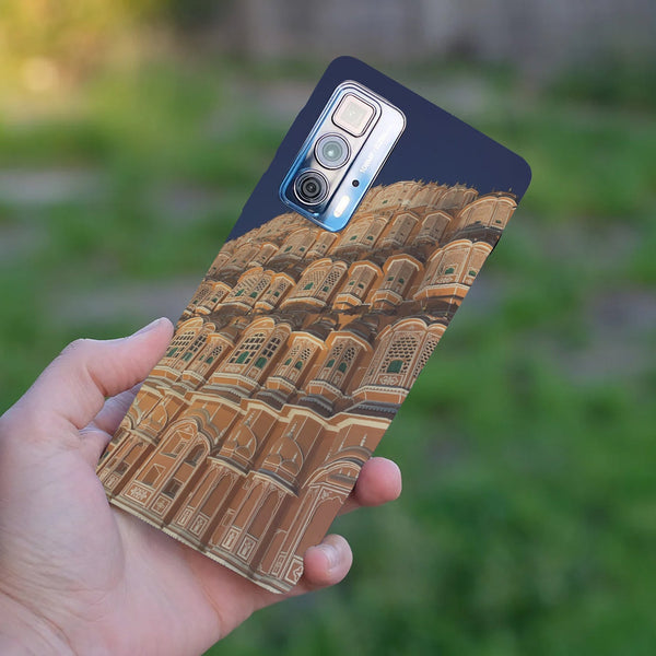Husă din silicon Motorola G100 cu Hawa mahal jaipur
